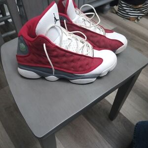 Jordan Athletic Shoes Red and White